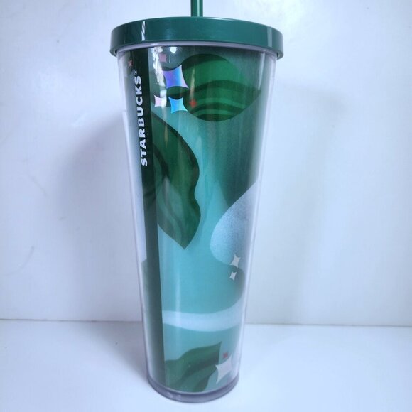 Starbucks For Life 2020 Tumbler with Straw 24 Ounces Venti Green Limited Edition - Picture 6 of 12